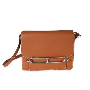 Hermès Gold Evercolor Sac Roulis 23 PHW